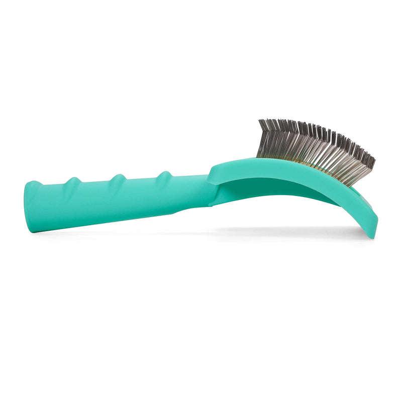 Jelly Pet Grooming Bundle - Large Teal Slicker Brush, Hard Pins & Chris Christensen Ice on Ice Detangler Spray, Ready to Use, 16 oz - PawsPlanet Australia
