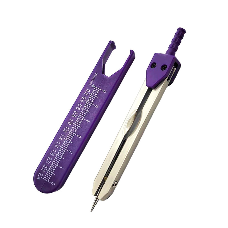 Purple EKG Calipers Measuring Tool, ECG Calipers Measuring Tool,Caliper Divider for Measuring Electrocardiographs Nurse Or Doctor Electrocardiogram Measuring Tool for Nursing,Calipers,Digital Calipers