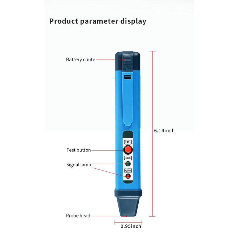 Magnetic Polarity Tester Magnet Pole Detector Magnets North and South Poles Tester