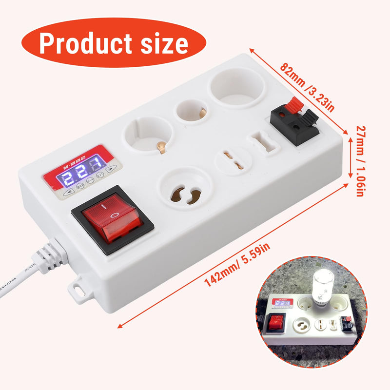 LED Bulb Power Tester, 60-300V Adaptive Voltage LED Strip Lamp Beads Light Source Testing Tool B22 E14 E27 GU10 G4 to G12 G9