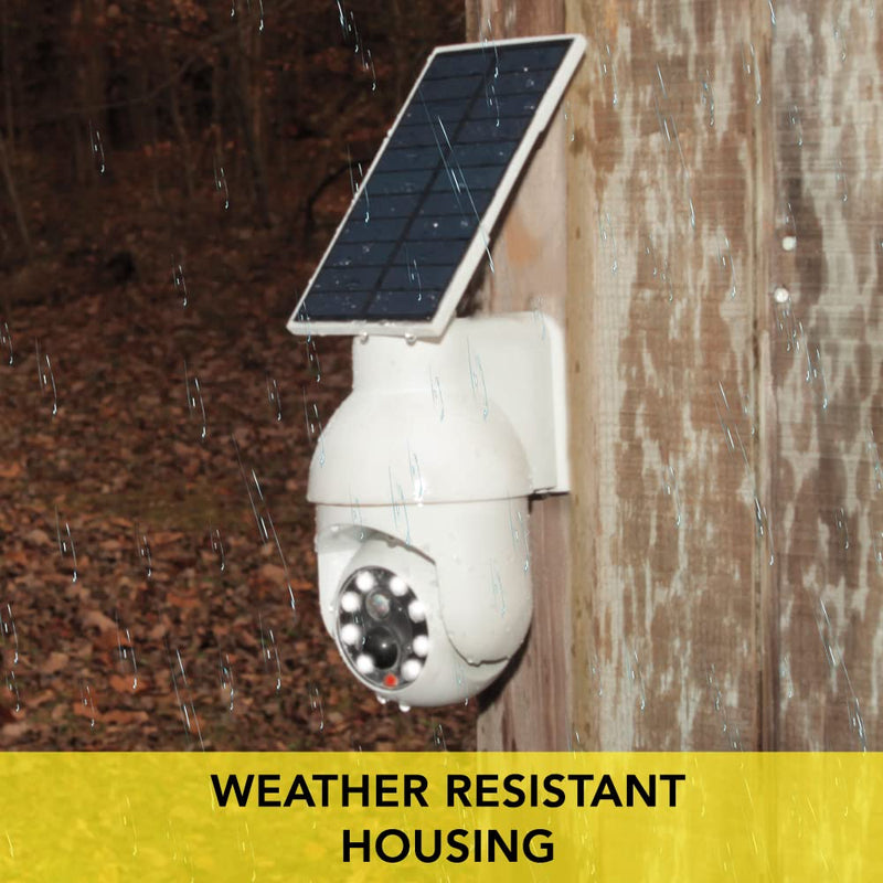 Ontel Handy Brite Security 360 LED Light, 360-Degree Fake Security Camera with 8 Super-Bright LED Lights, Weather-Resistant Motion Sensor Light for Home Security, Solar-Powered Outdoor Light