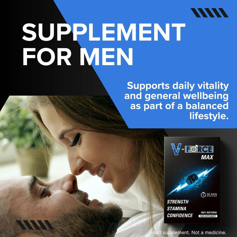 V-Force MAX 20 Tablets – Herbal Supplement for Energy, Focus & Mental Clarity – Supports Stamina & Alertness – Occasional Use for an Active Lifestyle - NewNest Australia