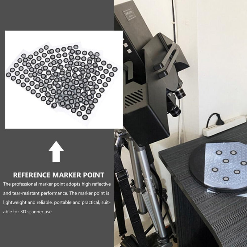 6.0mm 3D Scanner Positioning Targets, High Reflective 3D Scanning Markers, Target 3D Scan Tracking Dots Compatible with Creatly Revopoint Artec Shining 3D Einstar Handheld 3D Scanner (550) 550