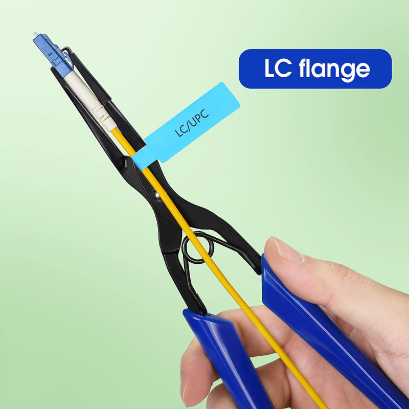 3-piece set of fiber optic flange pliers equipped with SC LC fiber optic cleaning pen fiber optic flange connector insertion tool fiber optic pliers fiber optic flange clamp Blue Flange Pliers+sc Lc Pen
