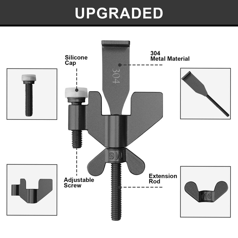 AceMining Upgraded Portable Door Lock Home Security Door Locker Privacy Perfect for Traveling Hotel Home Apartment College and Travel Lockdown Locks for Additional Safety, Black 1 Pack