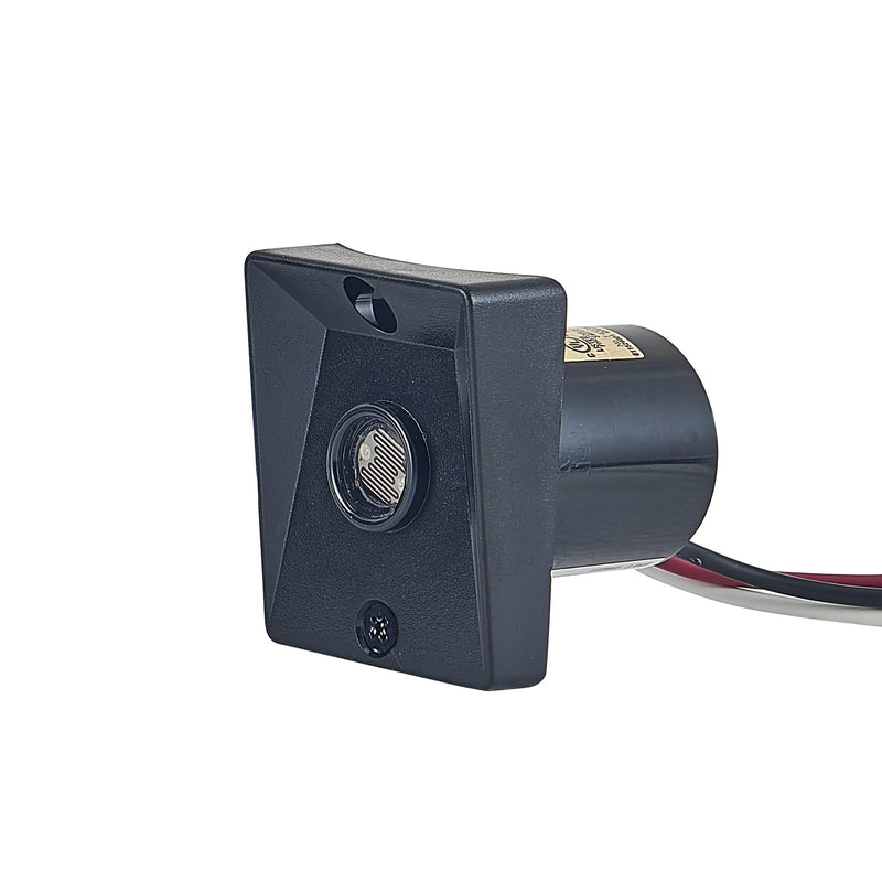 Replacement Dusk to Dawn Sensor for Outdoor Pole Lights - Automatic On/Off Light Sensor for Outdoor Lighting – Steel Light Sensor, Black, Design House 502146 Photo Eye