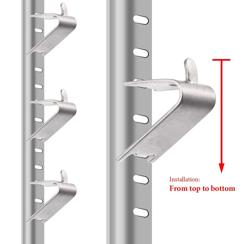 920158 Refrigerator Shelf Clips Freezer Cooler Shelf Support Commercial Replacement Rack Clips Buckles for Fridge Parts 16