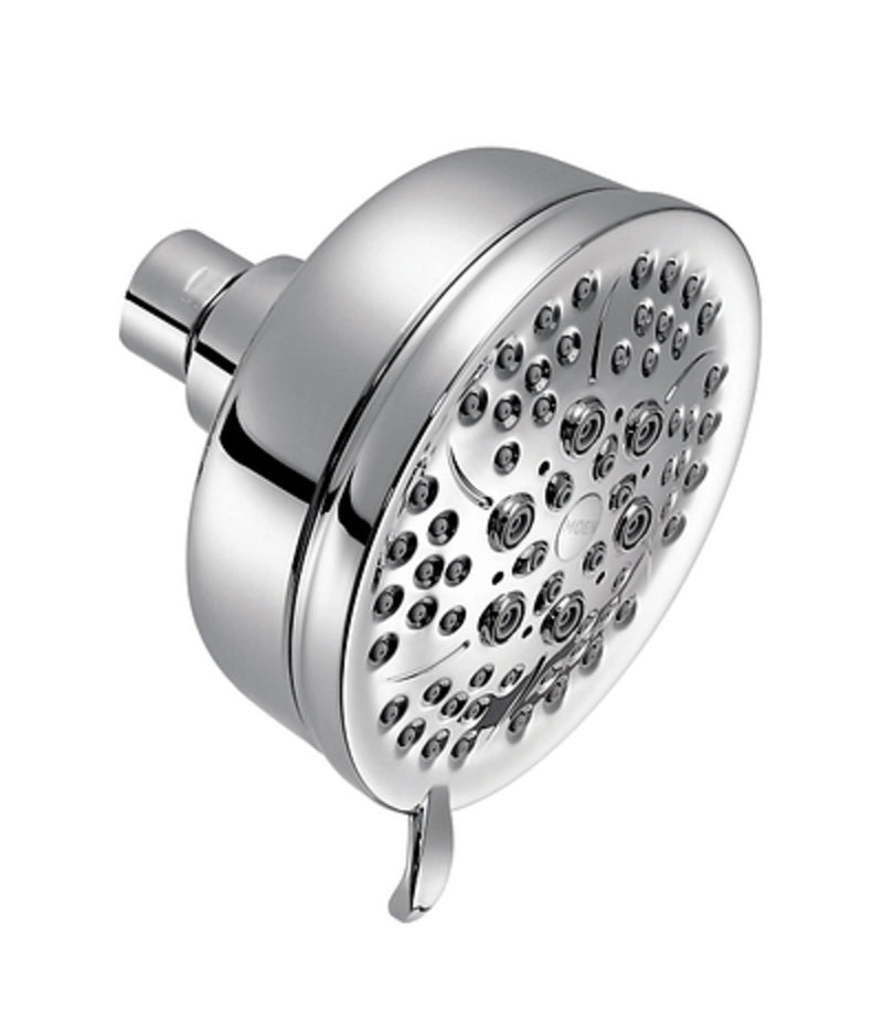 Moen Caldwell 205W2 4.25″ Chrome 5‑Function Shower Head – IPS ½″ Connection, 2.5 GPM