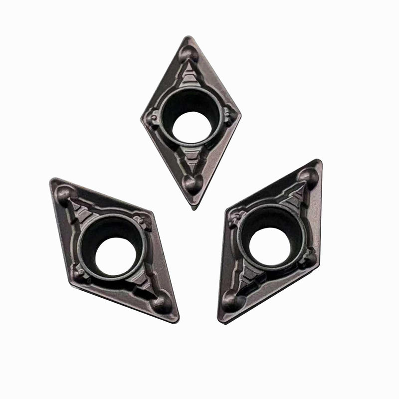 10pcs DCMT21.51-MV DCMT070204-MV MM25 Carbide Turning Inserts,DCMT Insert Mutilayer Coated Lathe Replacement Inserts for Lathe Turning Tool Holder Boring Bar Stainless Steel Cutting 10pcs DCMT21.51 MM25
