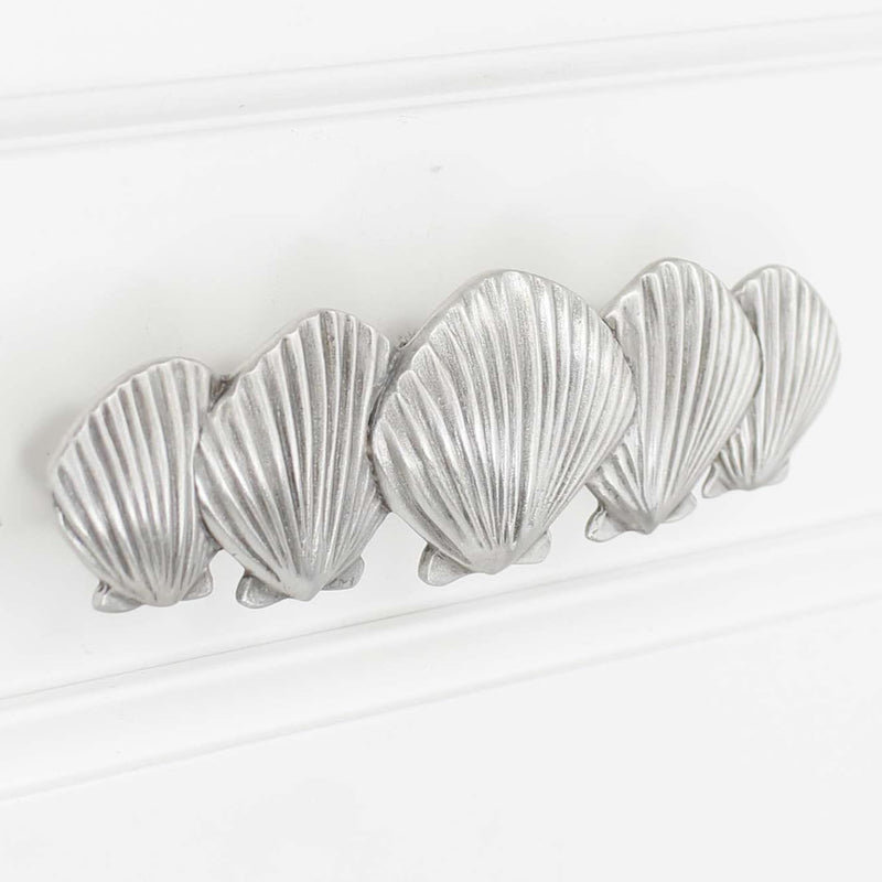 Costello Coastal - Seashell Drawer Pull (Horizontal) - Artist Collection Pewter Hardware Horizontal