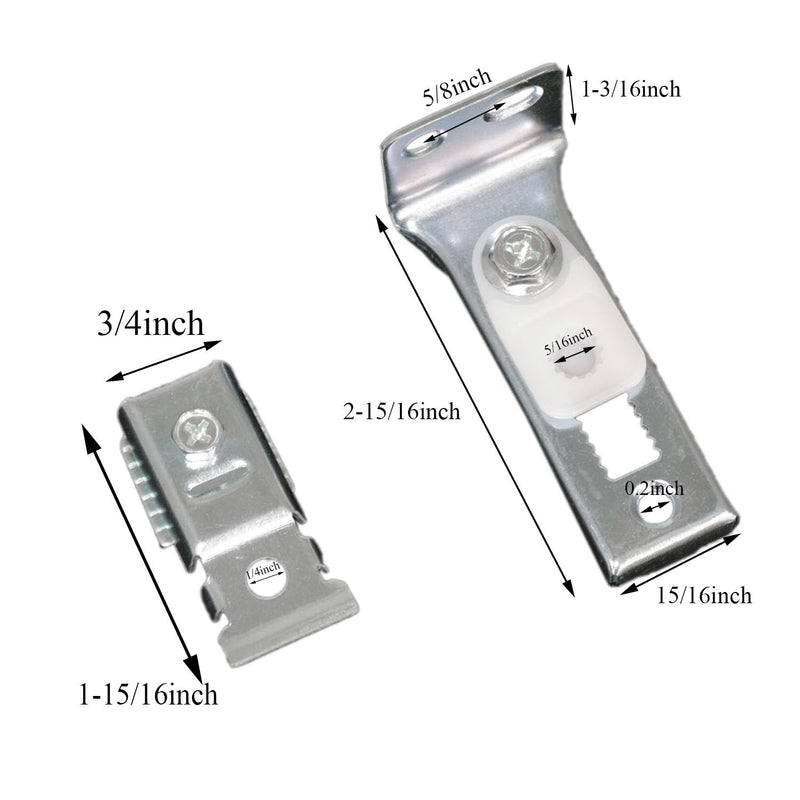 1Set Bi-fold Door Hardware Repair Kit Sliding Door Hardware Includes Top and Bottom Brackets Top and Bottom Pivots and Guide Wheels Door Repair Kit for 1 "to 1-3/8" Thick Doors (Silver) Silver