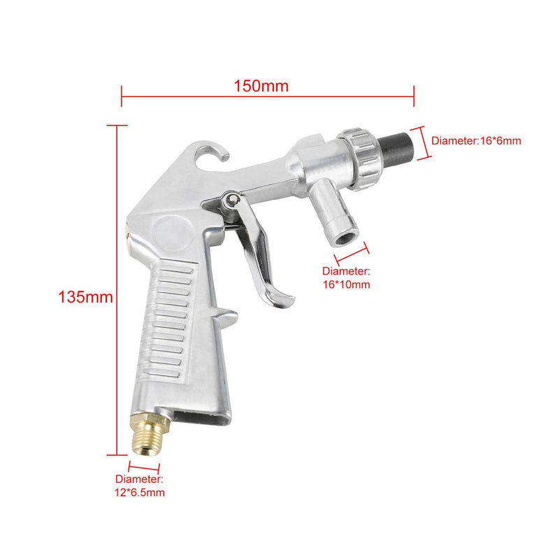 YaeTek Sand Blaster Gun Kit Air Sandblasting Sandblaster Gun Siphon Feed