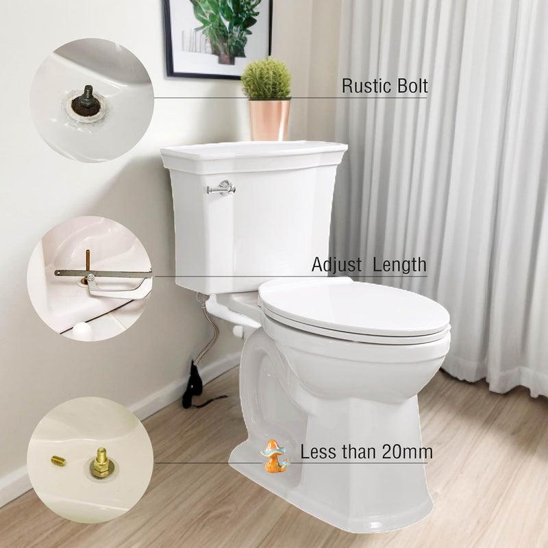 Mushroom Toilet Bolt Caps Porcelain Toilet Bolt Covers Decorative,Fun Toilet Screw Cover Caps,2Pcs Ceramic Mushroom Toilet Screw Caps,Toilet Bowl Bolt Covers for Bathroom Decor,Easy to install (D) D