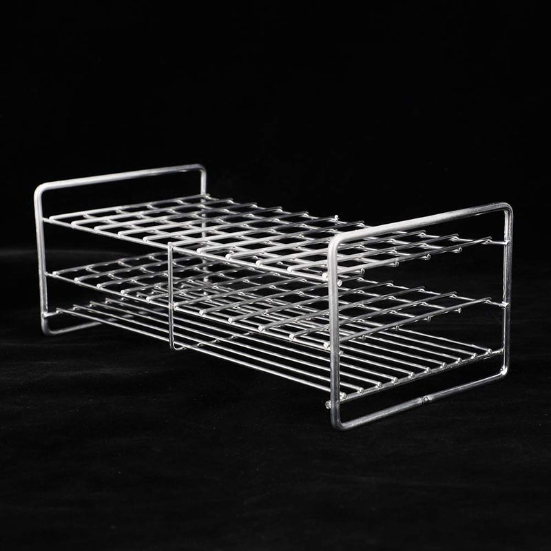 Stainless Steel Test Tube Rack Holes with Handle, Medical Test Tube Holder, Sterilizable at 121℃