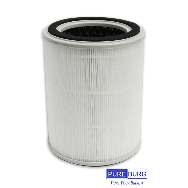 PUREBURG TPAP001 Replacement Filter Compatible with TOPPIN Comfy Air C2 Air Purifier,2-Pack H13 True HEPA Activated Carbon 2-in-1. Does not Fit Comfy Air Bridge series.
