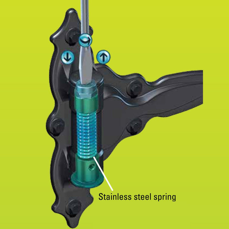 National Hardware N346-200 V6220 TruClose Decorative Spring T Hinge in Black, 7-3/4" x 8-1/2", 2 piece Updated Packaging