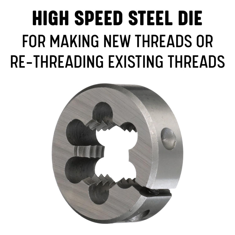 Drill America #8-40 X 1" OD High Speed Steel Round Adjustable Die, DWT Series DWTSR1-840 1" OD, Standard