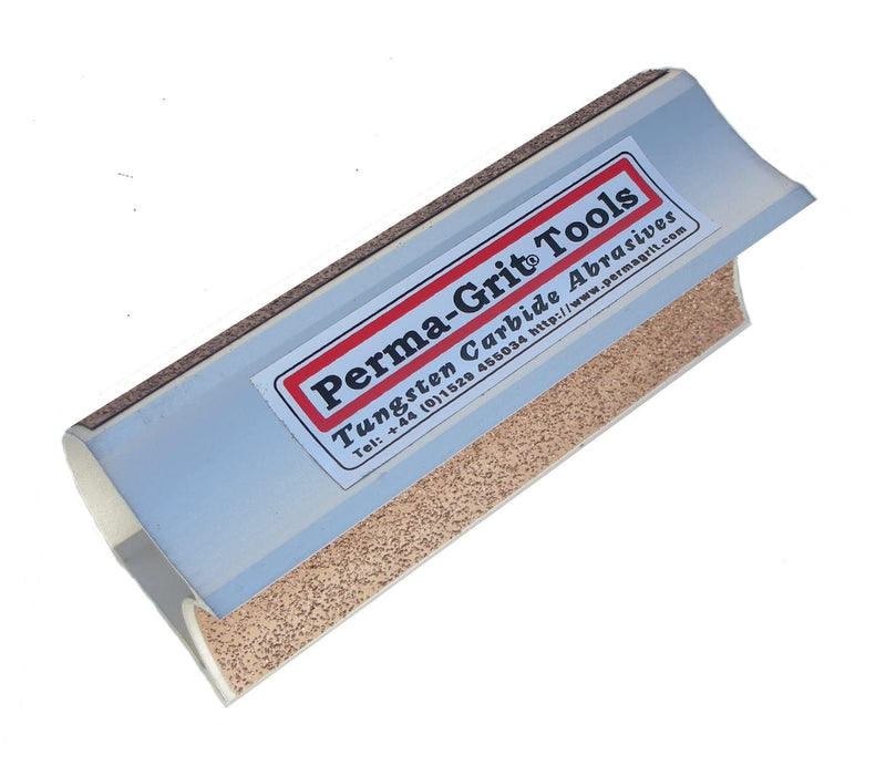 Perma-Grit Contour Sanding Block, Tungsten Carbide, Course Grit, Sanding Block, 5.5" x 2"