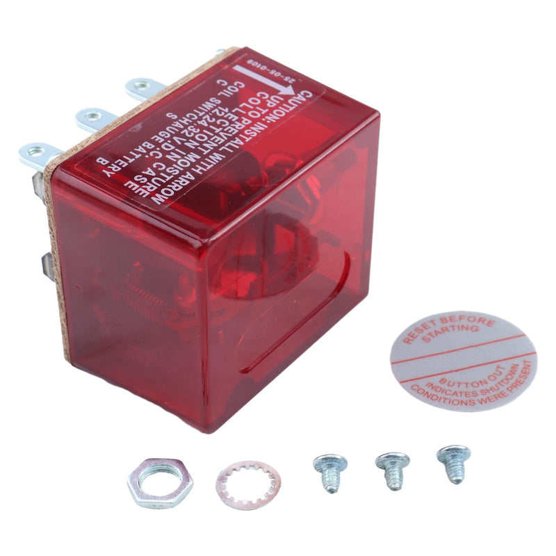 ZTUOAUMA Push Button Magnetic Switch 25700071 117 Compatible with Murphy Switchgage Panels for Bandit Chipper Marine Diesel Generator Engines Shutdown Devices and Distributor Ignition