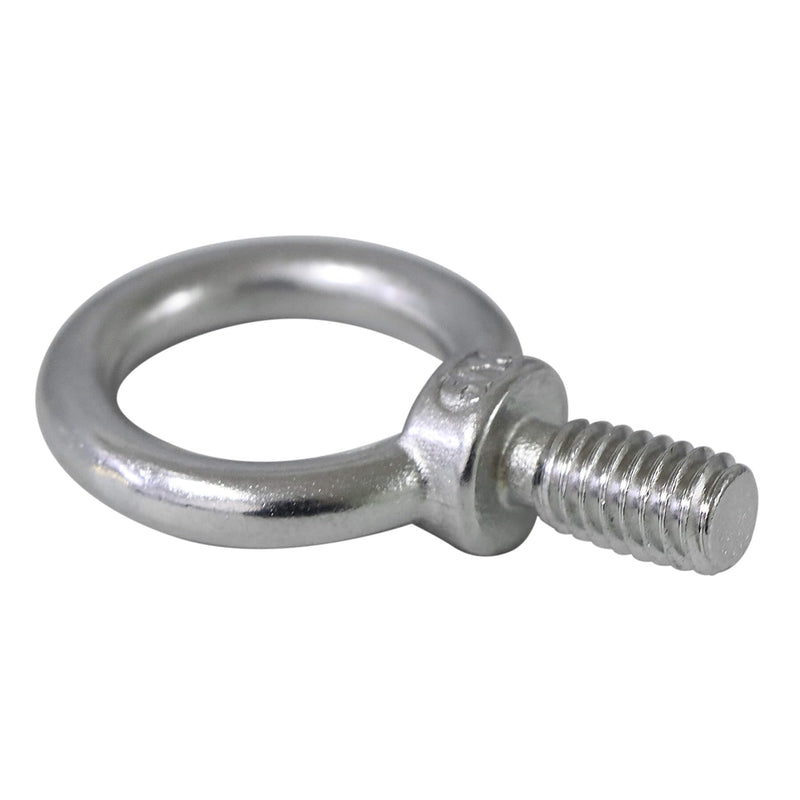 5/16" UNC Lifting Shoulder Eye Bolts, Marine Grade 316 Stainless Steel Threaded Nut Fastener, 4 Packs 5/16"-18X0.6"