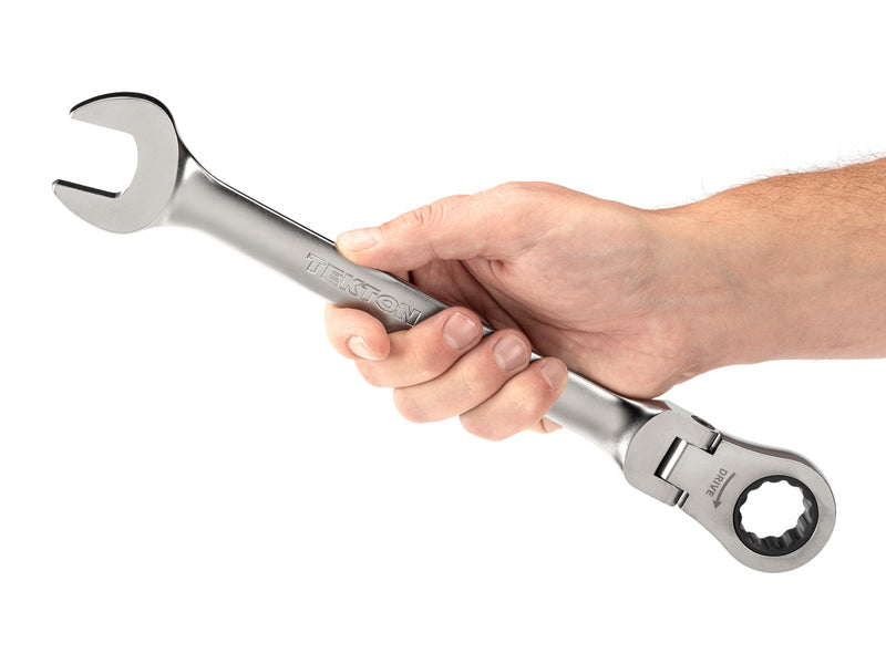 TEKTON 24 mm Flex Head 12-Point Ratcheting Combination Wrench | WRC26424