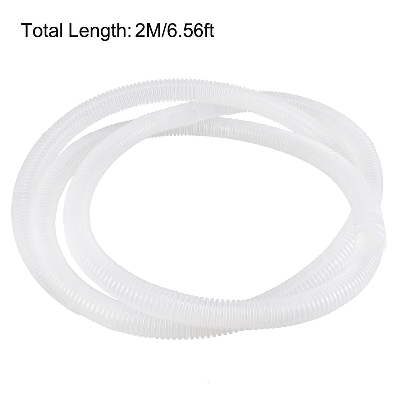 uxcell Plastic Drain Hose Pipe for Air Conditioner 2m 6.56ft 16mm x 17mm White (Pack of 2) 16mm x 17mm, 2m (Pack of 2)