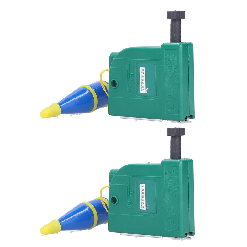 2Pcs 5m Magnetic Plumb Bobs, Alloy Steel Wire Hammer, Green Line Drop Measuring Tools for Construction Industry House Decoration