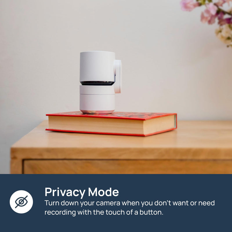 Indoor Pan/Tilt Home Security Camera, 360° Plug-in, Night Vision, 2.4GHz Wi-Fi, 2-Way Audio, Smart Gen AI Motion Detection, Pet Camera with Phone App, Home Camera (White) White