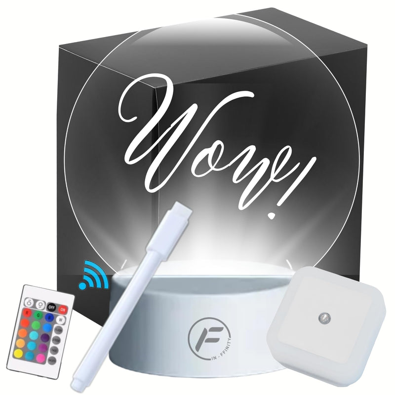 Lamp Table Personalized DIY Message Board Night Light - USB Powered with Erasable Pen and Remote Control - Customizable LED Writing Pad - Unique Present for Office, Room, or Desktop Decoration