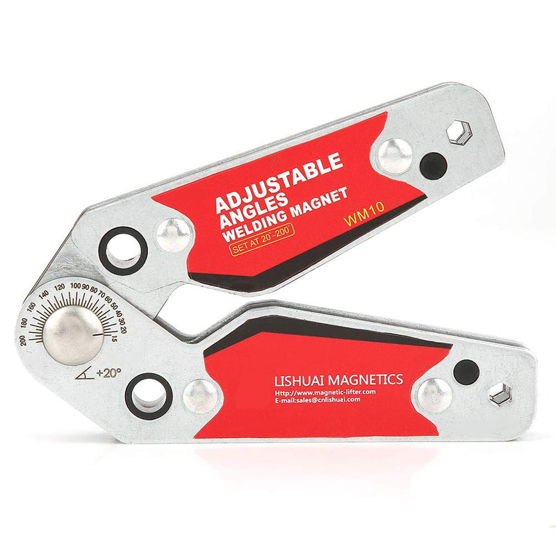 Adjustable Angles Welding Magnet 20°-200°, Magnetic Welding Holder Clamp Welder Tool for Soldering Positioning