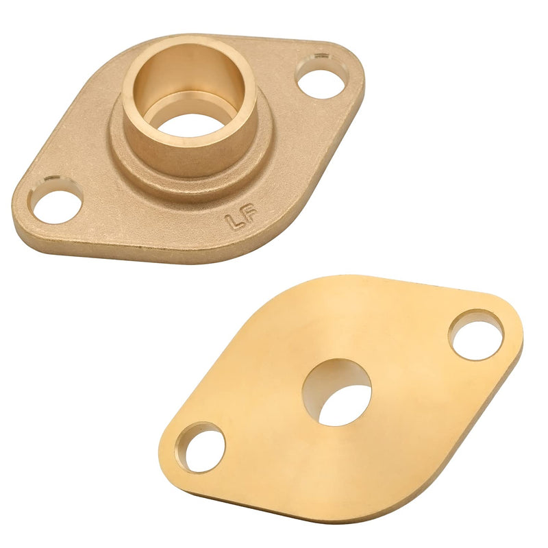HYDRO MASTER Solid Brass Flange Kit with Gaskets, 3/4" Sweat, For Radiant Heating Systems (3/4" SWEAT)