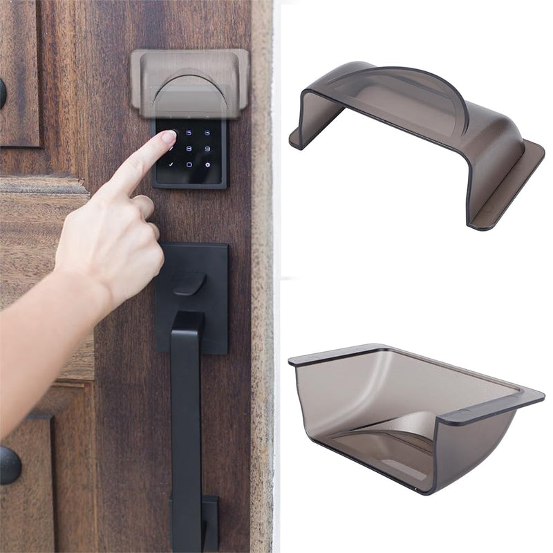 Access Control Rain Cover, Weatherproof Protective Shield Doorbell Keypad Card Reader Shell Transparent Plastic Controller Attachment Rainproof Fit for Video Fingerprint Lock Security System - NewNest Australia