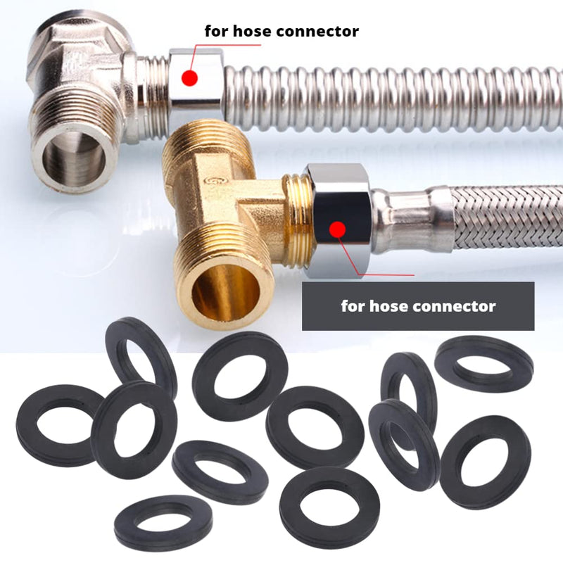 12pcs Washer Ring Shower Rubber O Ring Washer Seals Gasket Faucet Water Pipe Replacement (3/4") 3/4"