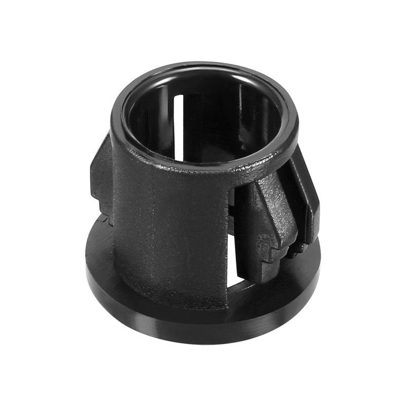 uxcell 20pcs 10mm Mounted Cable Hose Snap Bushing Grommet Protector Black