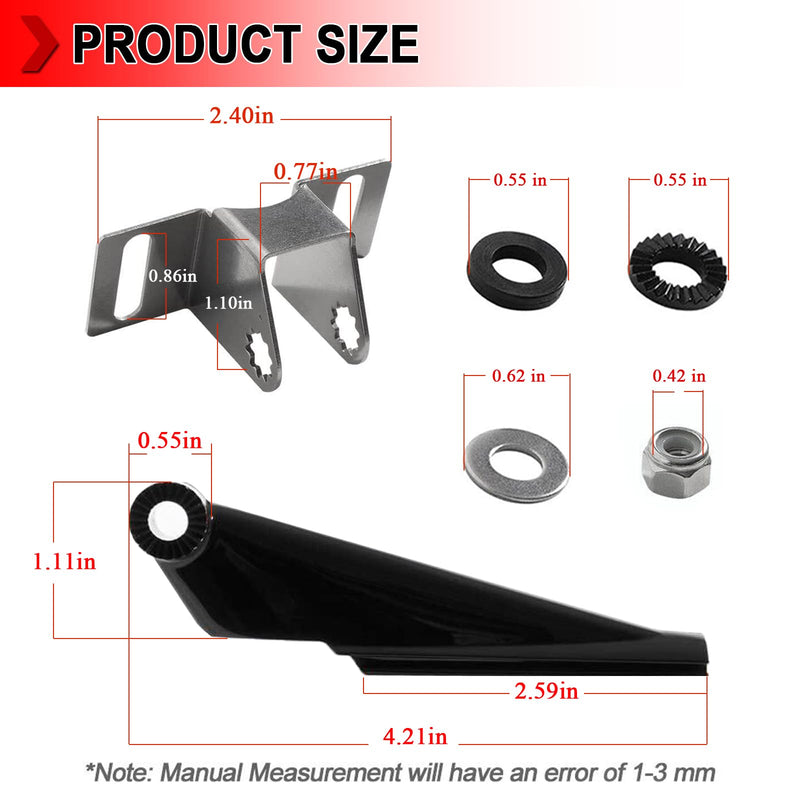 000-10262-001 Transducer Bracket for DSI Skimmer Replacement Mount | Transducer Mount Compatible with Skimmer Transom Mount Transducers for DSI, 3D, TotalScan, Lowrance Transducer Bracket