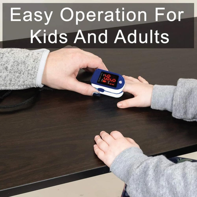 Roscoe Medical Finger Pulse Oximeter Oxygen Saturation Monitor - Pulse Ox Fingertip o2 Monitor for Pediatric and Adult - Sports and Aviation Use Only 1 Count (Pack of 1)