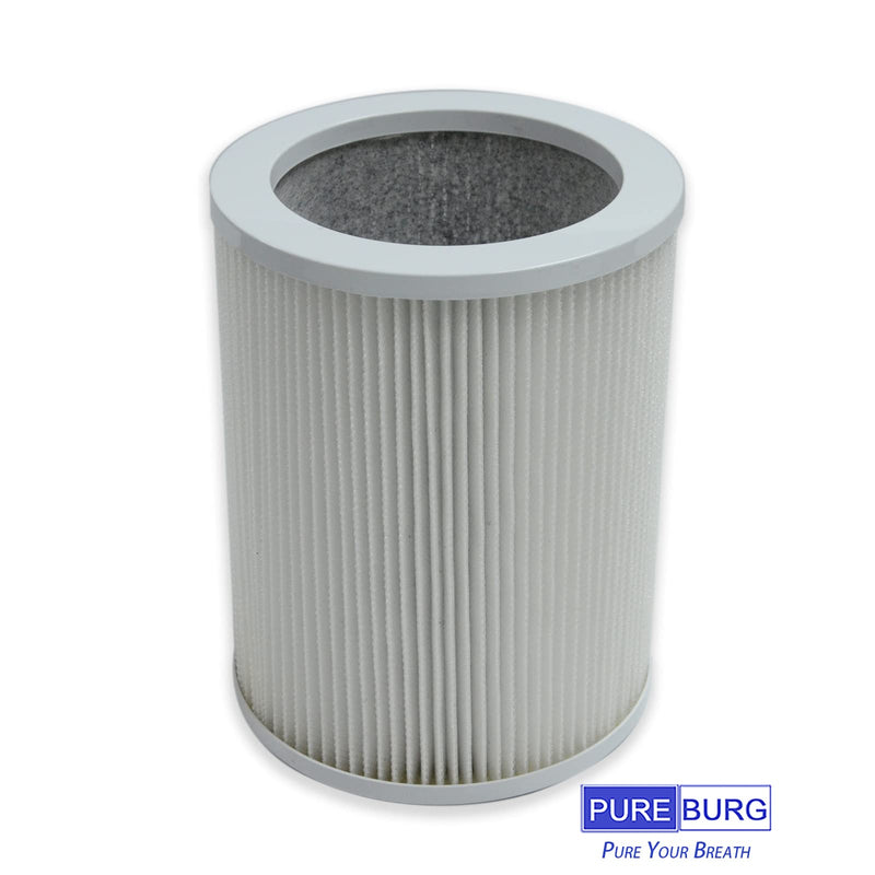 PUREBURG H-HF450-VP Replacement Filter Compatible with Hunter HP450 HP450UV Cylindrical Tower Air Purifier,H13 HEPA + 4 x Activated Carbon Pre-Filter Air Clean Dust VOCs