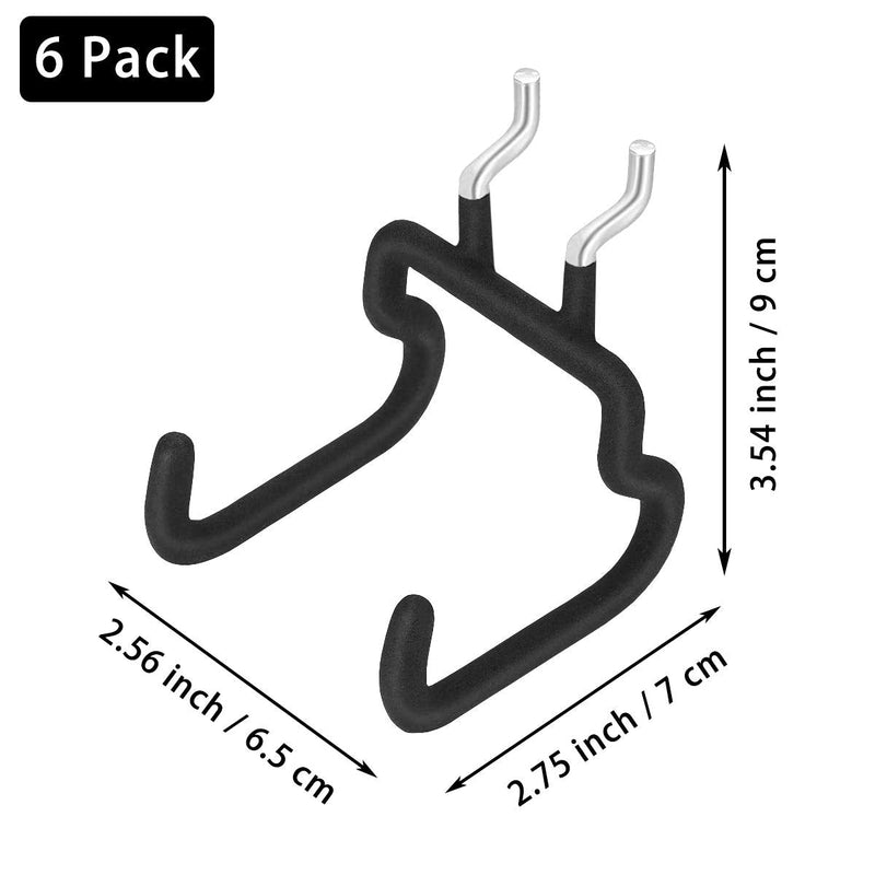 6PCS Pegboard Drill Holder Pegboard Hooks Pegboard Accessories for Tool,Accessory Storage,Jewelry Display,Craft Hobby Supplies in Places-Garage,Kitchen,Workbench,Basement,Craft Room,Shop