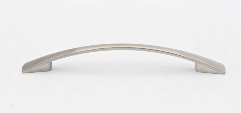 6" Satin Nickel Kitchen Cabinet Handle Arched Drawer Pull Hardware, 128mm (5") Hole Centers Spacing, 04SN128, 10 Pack