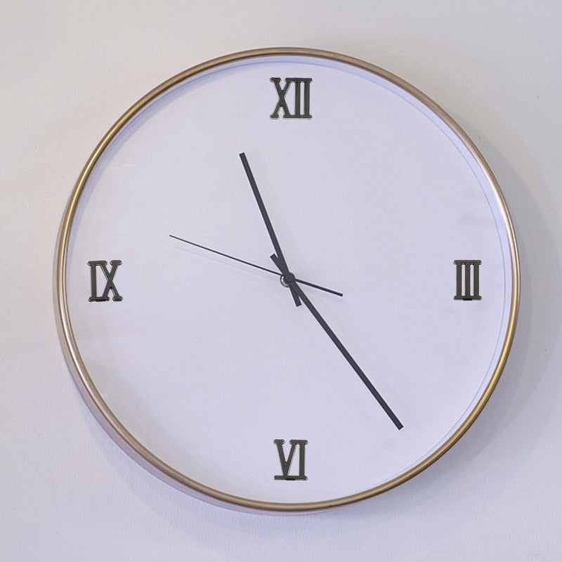 DIY Clock Numbers Kit: Roman & Arabic Numerals, 12 pcs, Modern Style, Unisex, All Seasons, Craft Clock Making Kit