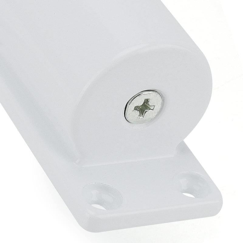 LEXININ 2 Pack Mini Automatic Spring Door Closer, Small Diecast Construction Light-Duty Safety Spring Door Closer to Convert Hinged Doors to Self-Closing, White