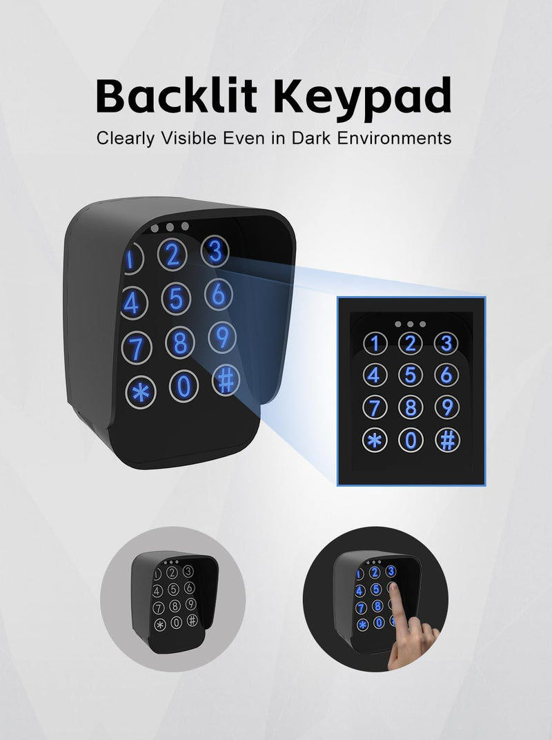 X X-HOUSE Touch Panel Wireless Keypad for X X-HOUSE & JUJIANG Automatic Swing Sliding Gate Opener, Wall Mounted Waterproof Keyless Entry Keypad, Digital Code Keypad Security Control