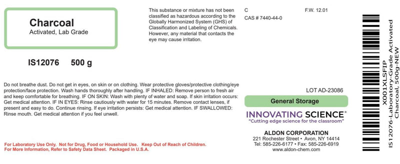 ALDON Laboratory-Grade Activated Charcoal, 500g - The Curated Chemical Collection