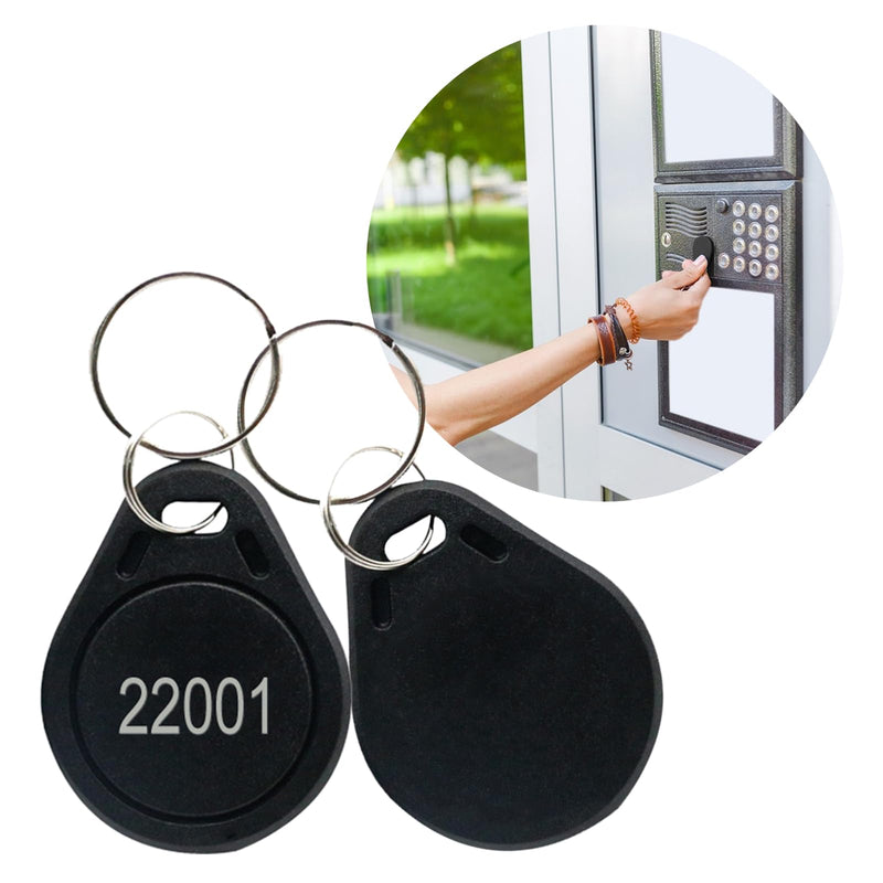 50pcs 26 bit Black Prox Keyfobs Proximity Fob Frequency 125KHZ H-ID Compatible with Prox Key ISOProx 1346 1386 1326 H10301 Format Card Readers, Works with The vast Majority of Access Control Systems