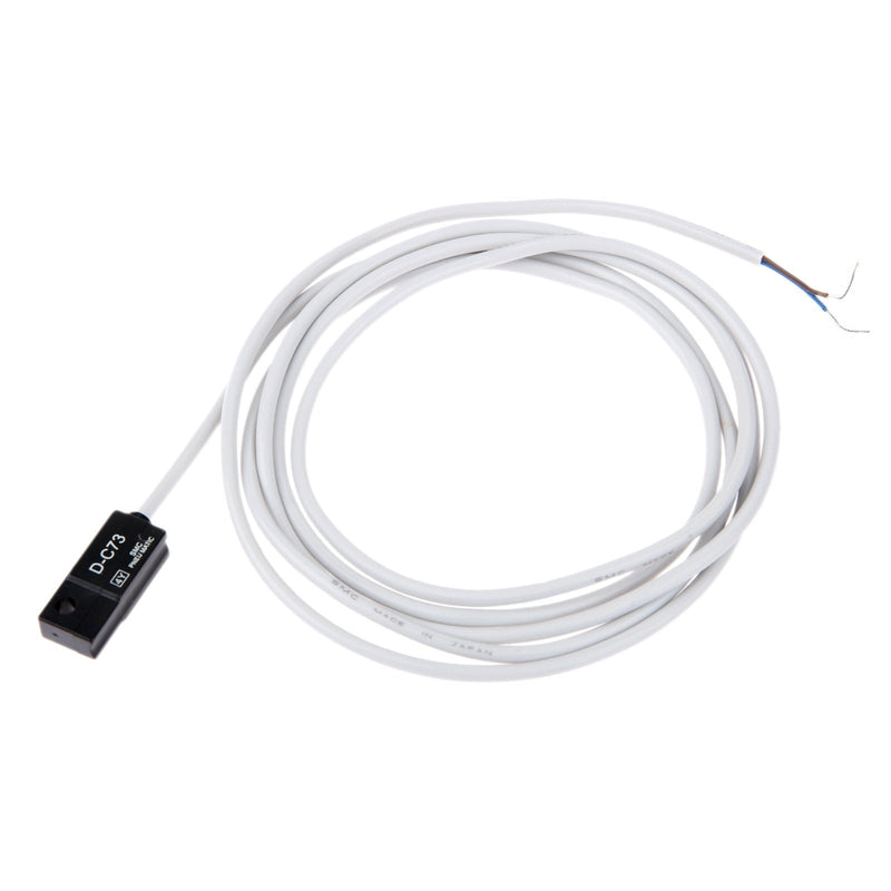 Air Cylinder Pneumatic Proximity Switch, SMC Type D-C73 LED Indicator Compatible for CDG1/CDJ2/CDM2B/REC Model: D-C73