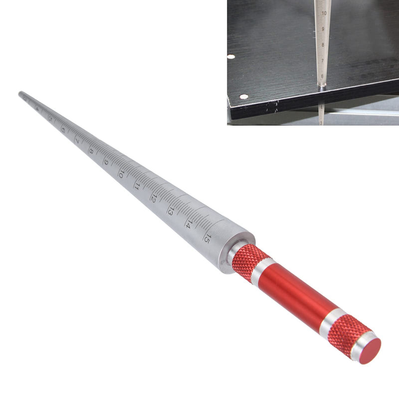 Feeler Gauge, Welding Gap Gauge & Taper Inspection Tool, 3-15mm Stainless Steel Conical Taper, High Precision, for Industrial Inner Diameter, Weld Measurement and Bore Gauging