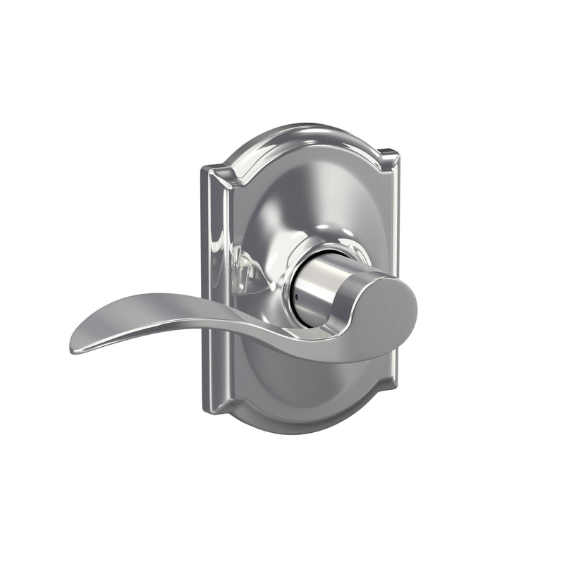 SCHLAGE Trim with SCHLAGE Hall and Closet Lever, Bright Chrome (F10 ACC 625 CAM)