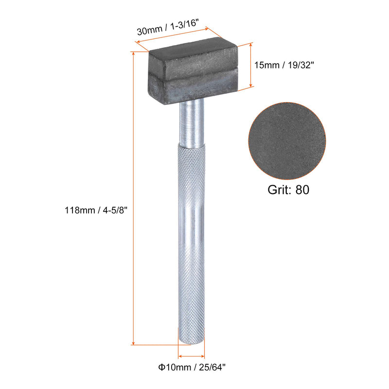 HARFINGTON Grinding Wheel Dresser 80 Grit Sintered Diamond Grinding Wheel Stone Dressing Tool with Flat Diamond Coated Surface for Grinding Truing Deburring Wheels, Brown