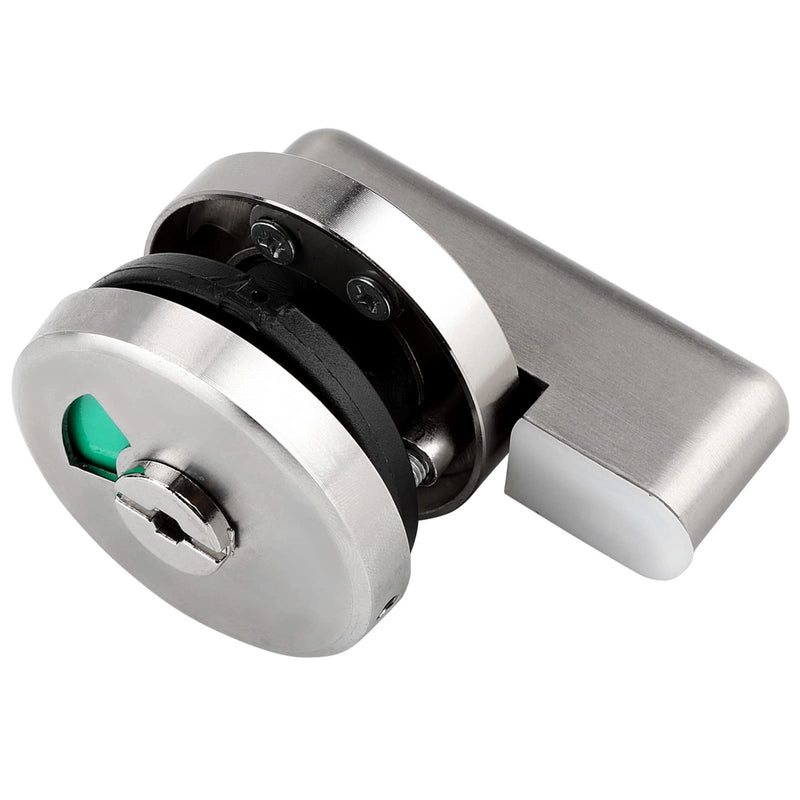 2Pcs Door Lock Indicator, Privacy Indicator Lock Vacant/Engaged Chrome Latch Public Restroom Toilet Privacy Partition Door Lock Latch for Toilet Restroom Bathroom Silver*2