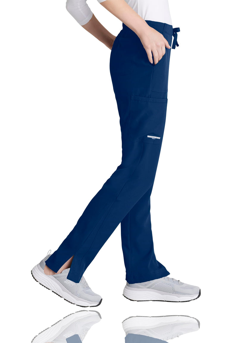 BARCO Skechers Vitality Charge Scrub Pant for Women - Mid-Rise Medical Pant, 4-Way Stretch Women's Scrub Pant Small Navy